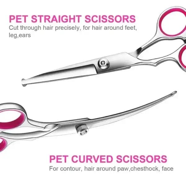 Dog Clippers Set with Round Tips & Titanium Coating - Image 3