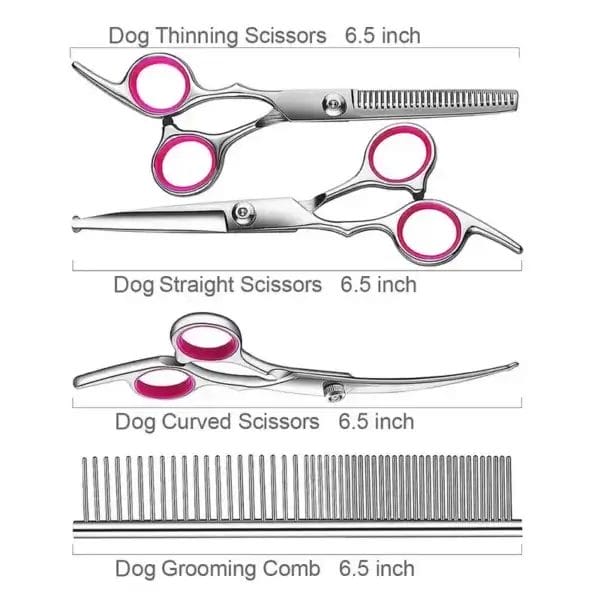 Dog Clippers Set with Round Tips & Titanium Coating - Image 6