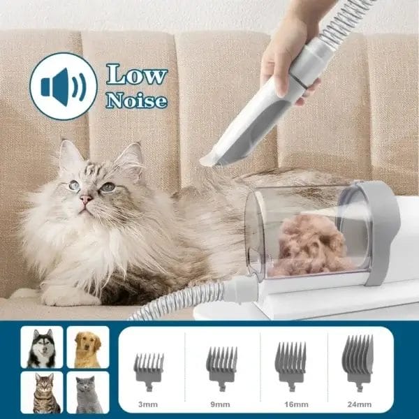 Dog Clippers: Grooming Kit with Vacuum & Tools - Image 4