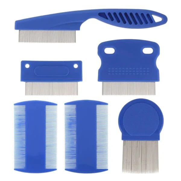 Dog Clippers Set, 6 Pcs, Flea & Lice Comb