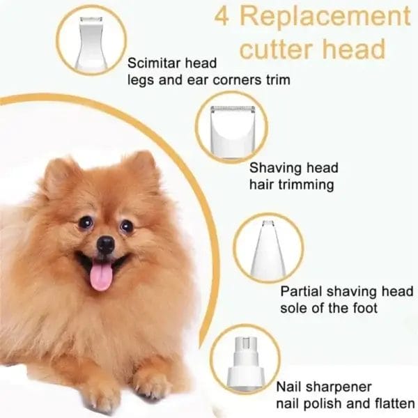 Dog Clippers 4-in-1 Rechargeable Grooming Kit - Image 3