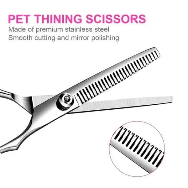 Dog Clippers Set with Round Tips & Titanium Coating - Image 2